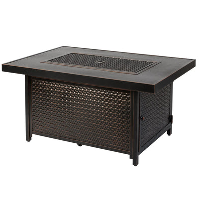 Rectangle Aluminum LPG Fire Pit
