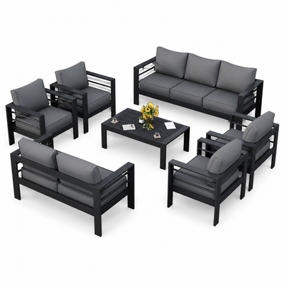 7-Piece Aluminum Patio Furniture Set