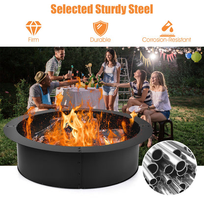 36 inch Round Steel Fire Pit Ring