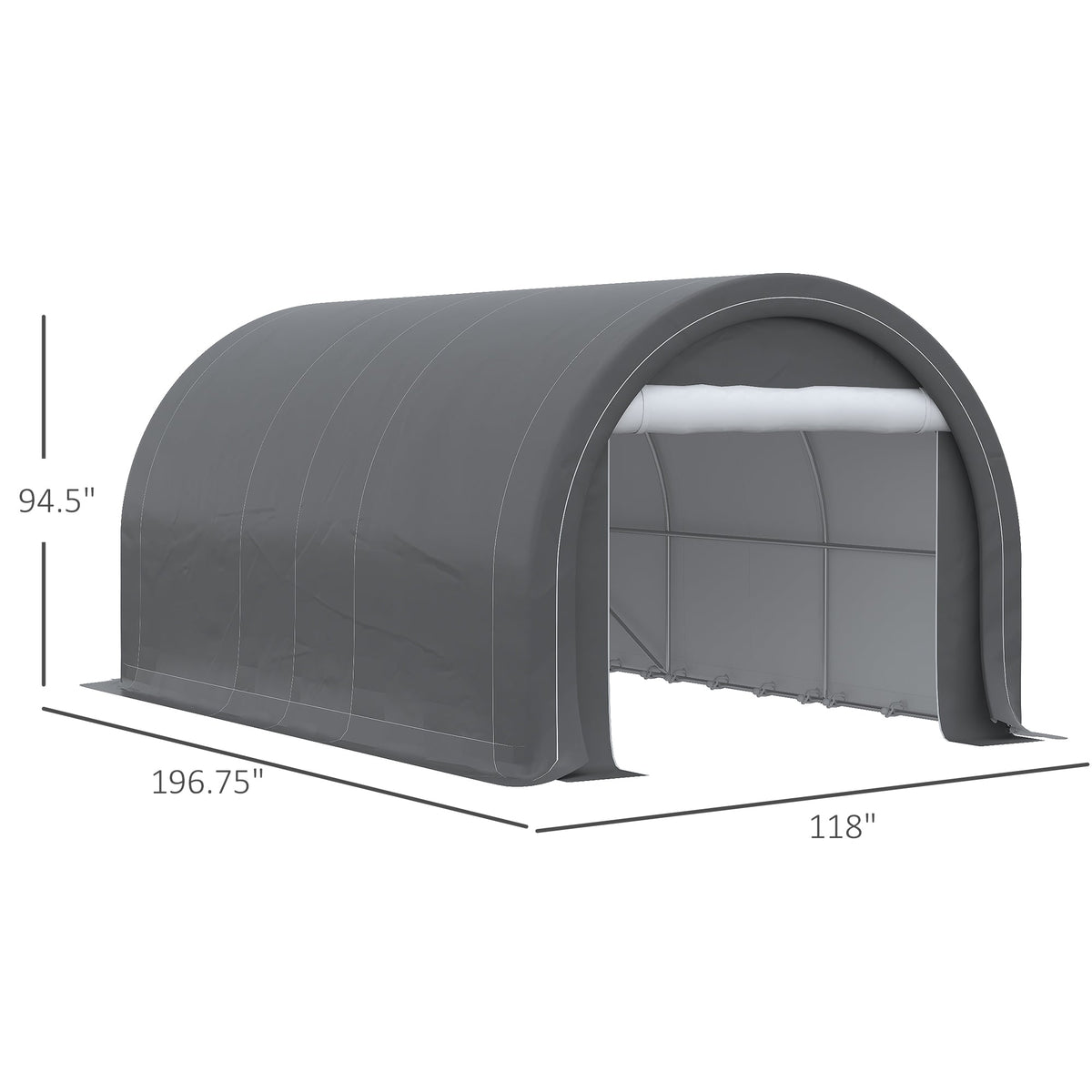 10' x 16' Heavy Duty Carport Garage