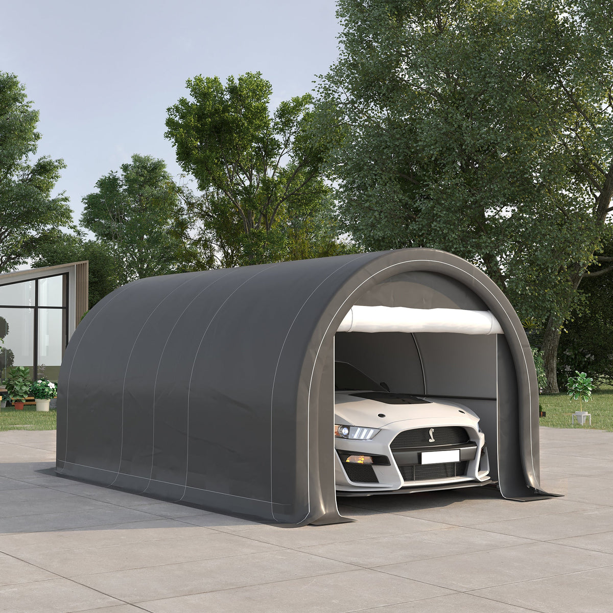 10' x 16' Heavy Duty Carport Garage