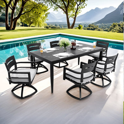 Aluminum 7-Piece Outdoor Patio Dining Set
