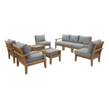 Teak 9-Piece Outdoor Lounge Collection