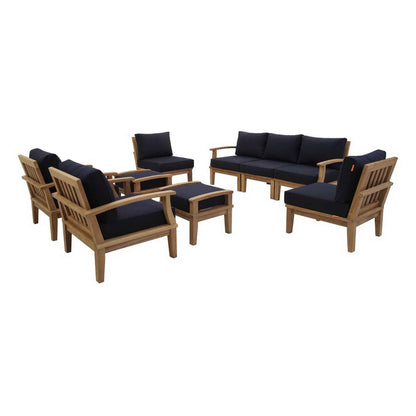 Teak 9-Piece Outdoor Lounge Collection