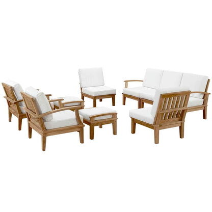 Teak 9-Piece Outdoor Lounge Collection
