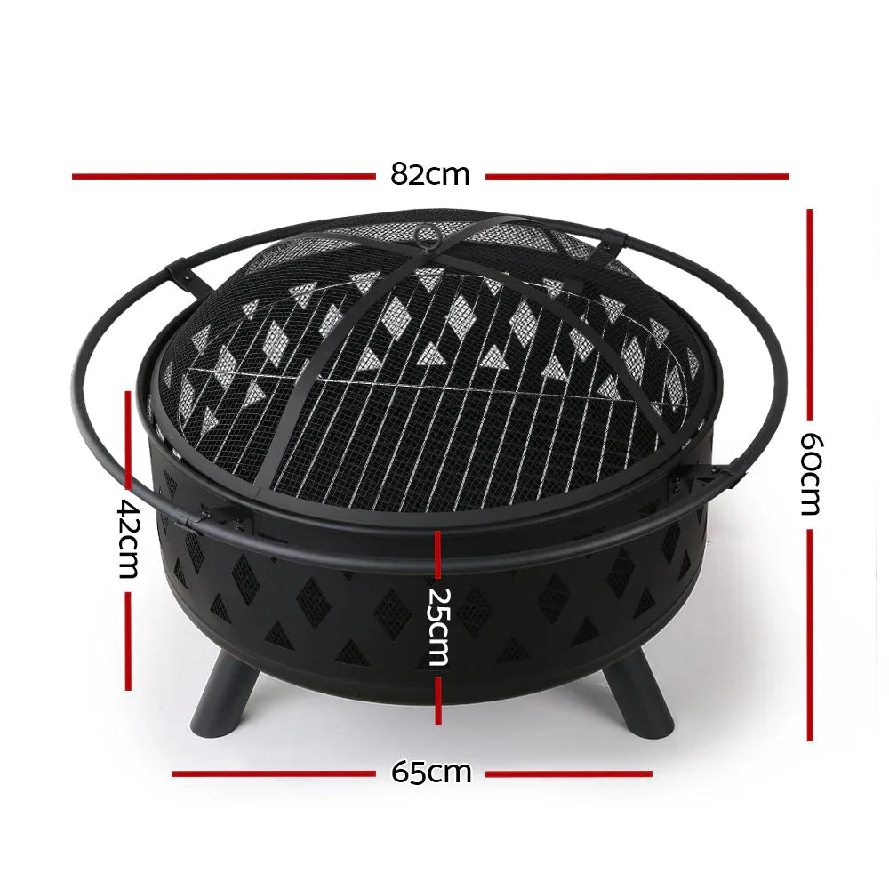 Fire Pit Charcoal Grill Ring