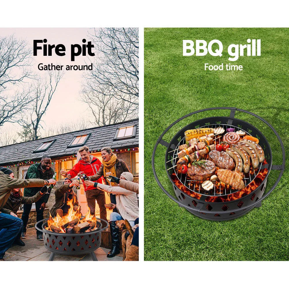 Fire Pit Charcoal Grill Ring