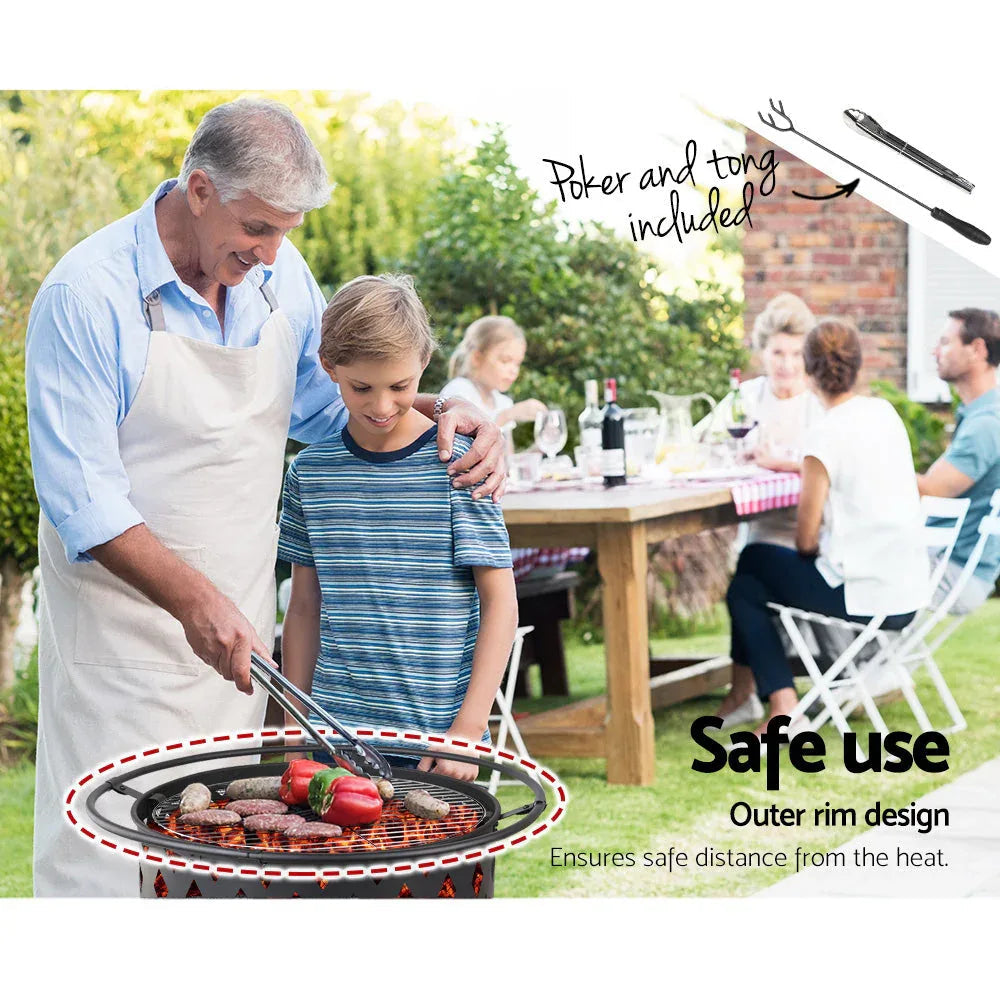 Fire Pit Charcoal Grill Ring