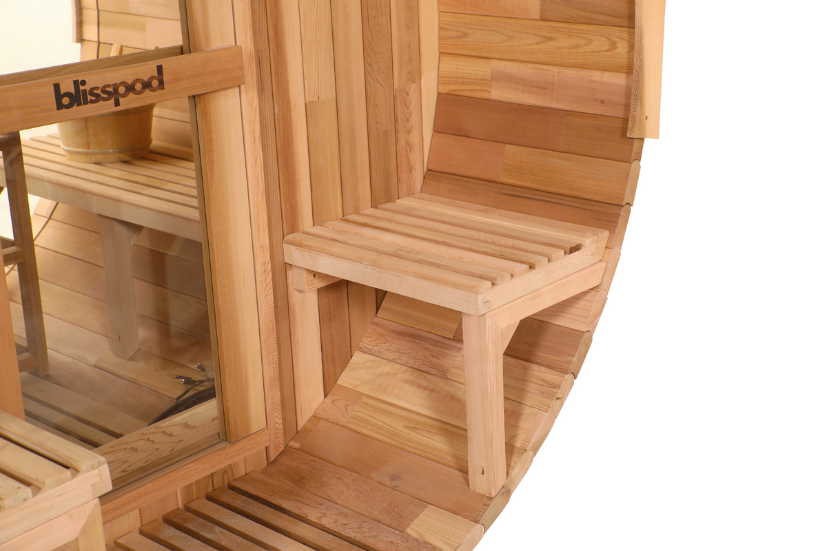 Canadian Red Cedar Outdoor Steam Barell Sauna