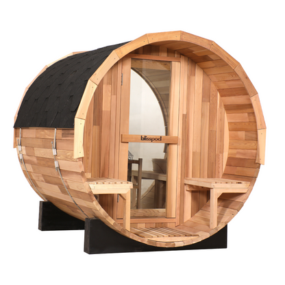 Canadian Red Cedar Outdoor Steam Barell Sauna