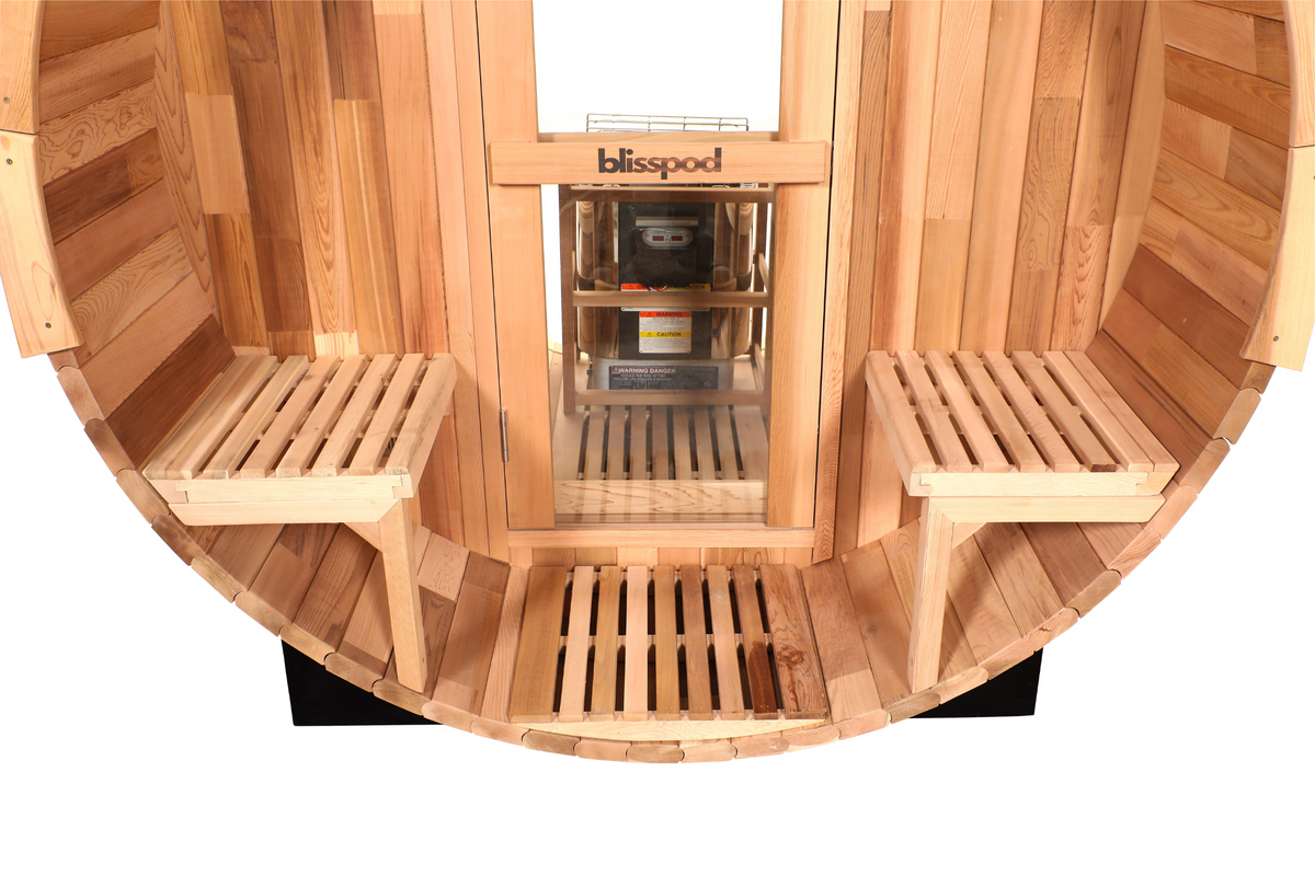 Canadian Red Cedar Outdoor Steam Barell Sauna