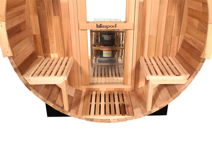 Canadian Red Cedar Outdoor Steam Barell Sauna