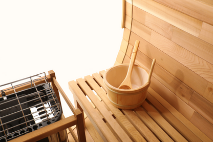 Canadian Red Cedar Outdoor Steam Barell Sauna
