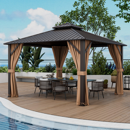 12' x 12' Double-Roof Hardtop Gazebo