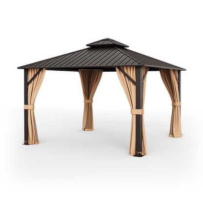 12' x 12' Double-Roof Hardtop Gazebo