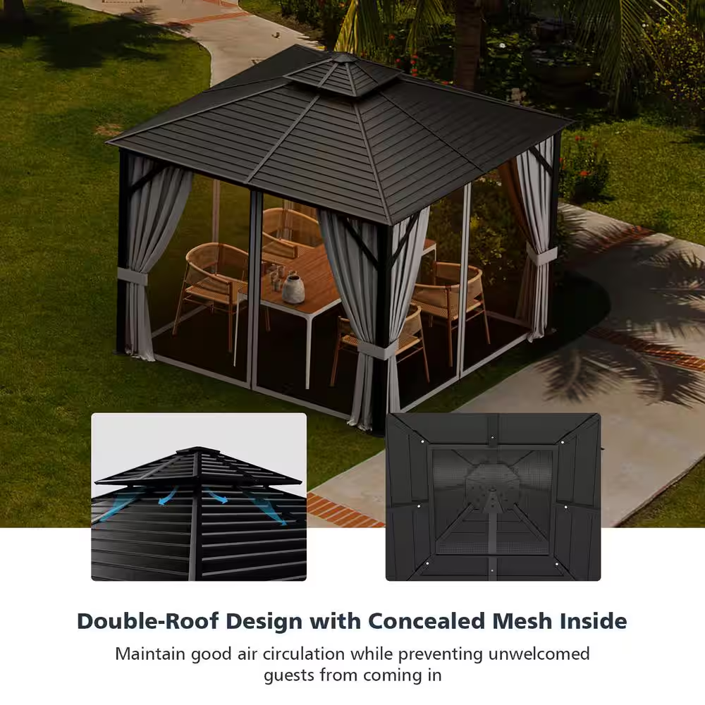 10' x 10' Hardtop Gazebo