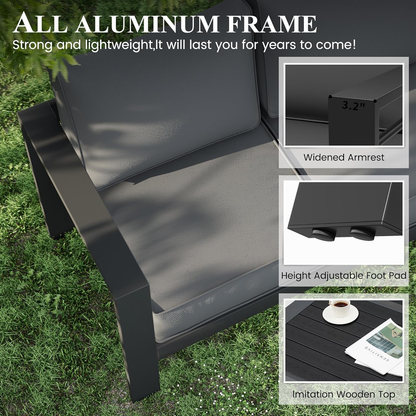 7-Piece Aluminum Patio Furniture Set