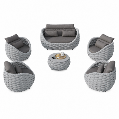 6-Piece Aluminum Outdoor Conversation Set