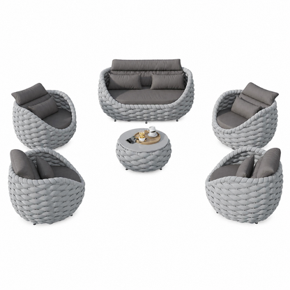 6-Piece Aluminum Outdoor Conversation Set