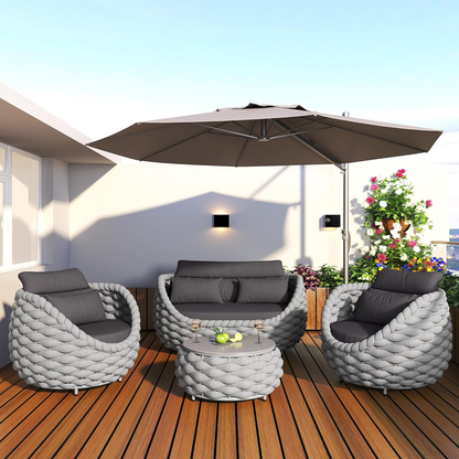6-Piece Aluminum Outdoor Conversation Set