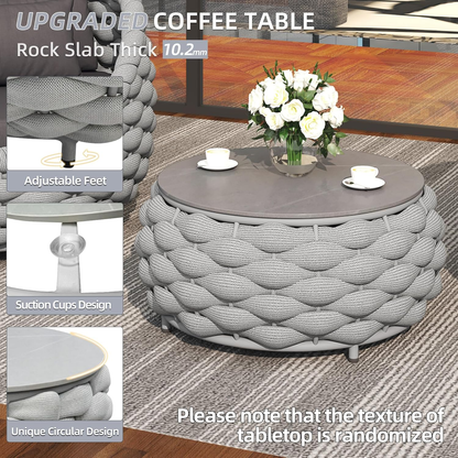 6-Piece Aluminum Outdoor Conversation Set