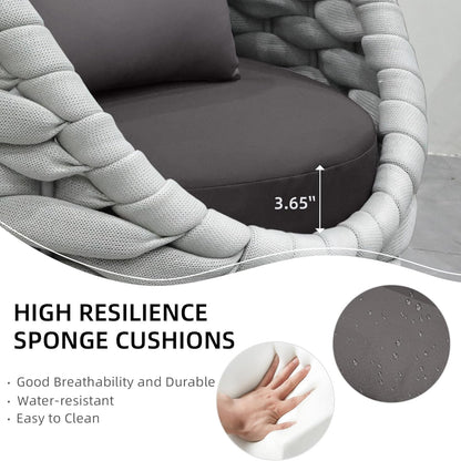 6-Piece Aluminum Outdoor Conversation Set