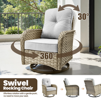 9-Piece Wicker Patio Furniture Set