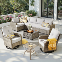9-Piece Wicker Patio Furniture Set