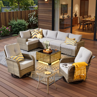 9-Piece Wicker Patio Furniture Set